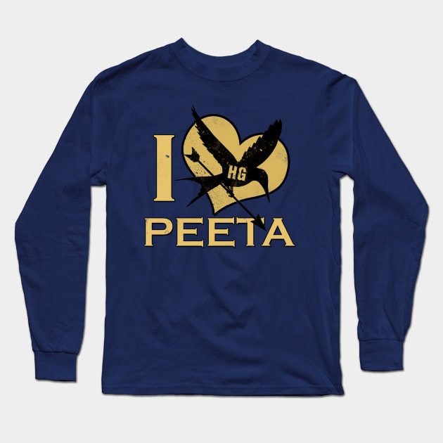 I Heart Peeta Long Sleeve T-Shirt by TheHookshot